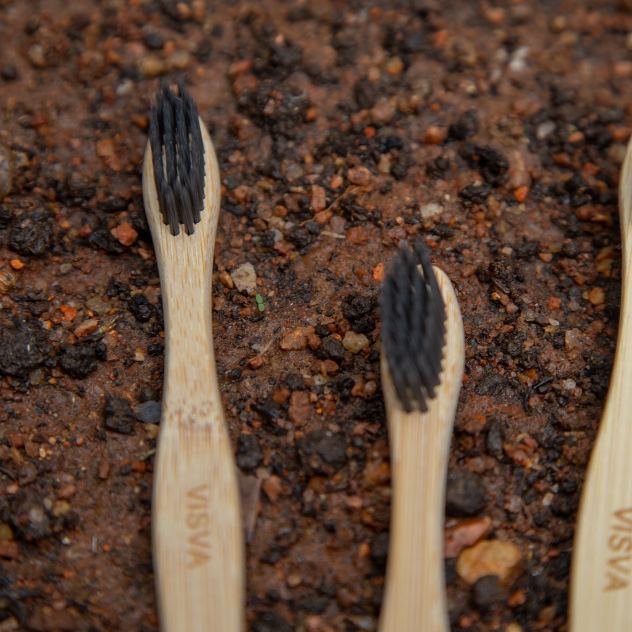 Adult Bamboo Toothbrushes(Pack of 10) - S Curve Bamboo Handle with Biodegradable PBT Fibre Bristles - Image 4