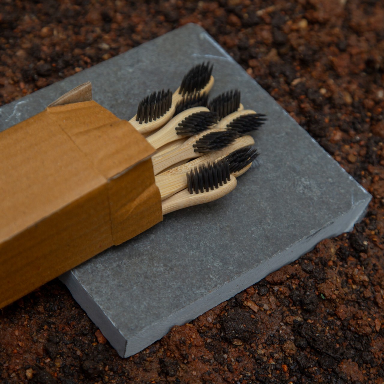 Kids Bamboo Toothbrushes(Pack of 10) - S Curve Bamboo Handle with Biodegradable PBT Fibre Bristles - Image 3